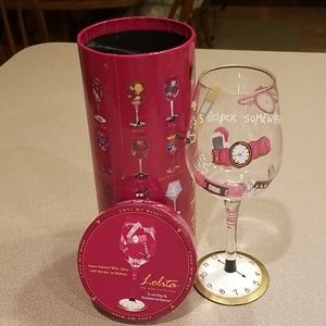Lolita Wine Glass "5 O'Clock Somewhere"